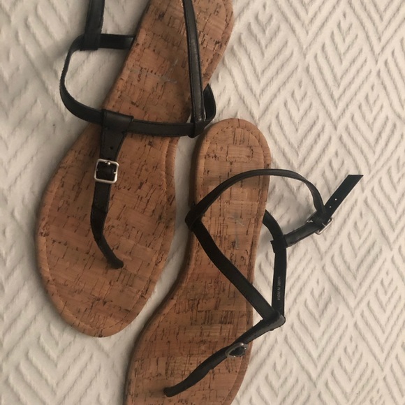 Cole Haan cork & leather thong sandal - Picture 2 of 3